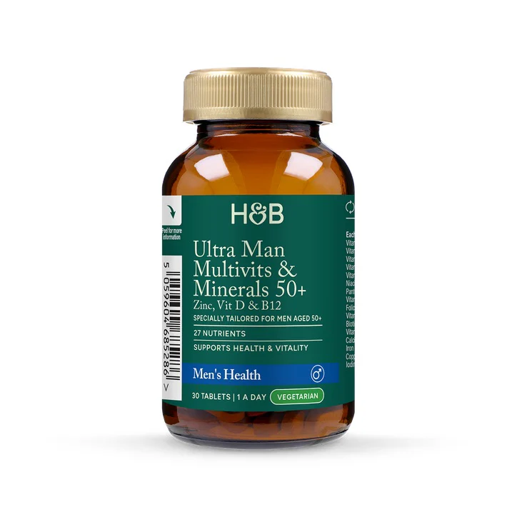 Holland & Barrett COMPLEMENTO ALIMENTICIO CON VITAMINAS Y MINERALES. ULTRA MAN MULTIVITAMINAS Y MINERALES 50+ CON ZINC, VITAMINAS D Y B12 - Image 2