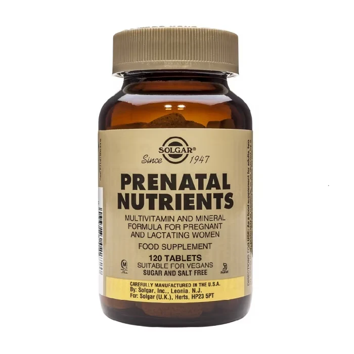 Solgar Nutrientes Prenatales - 60 y 120 Comprimidos - Image 2